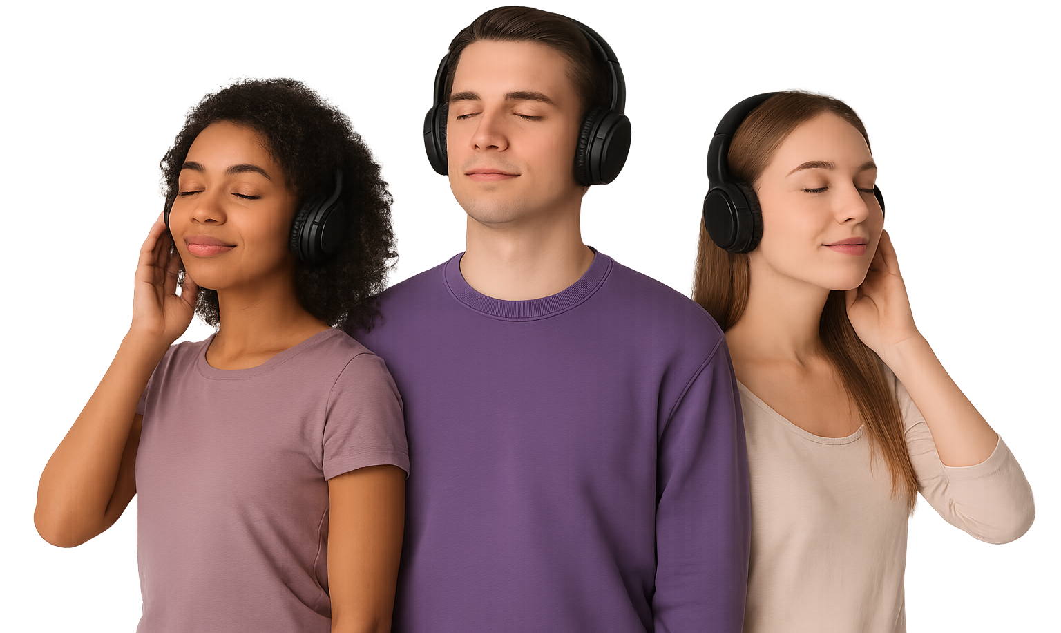 Personas escuchando música